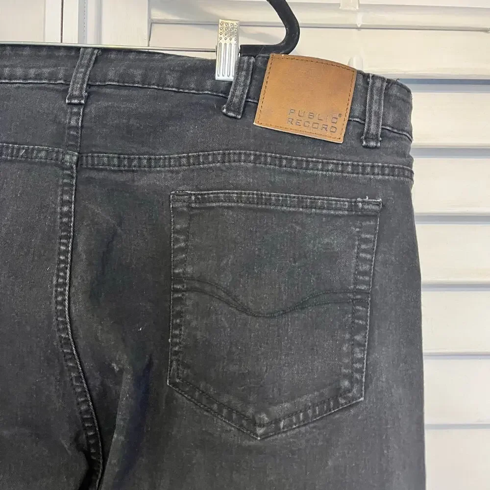Public Record Black Slim‎ Fit Size 44x32
